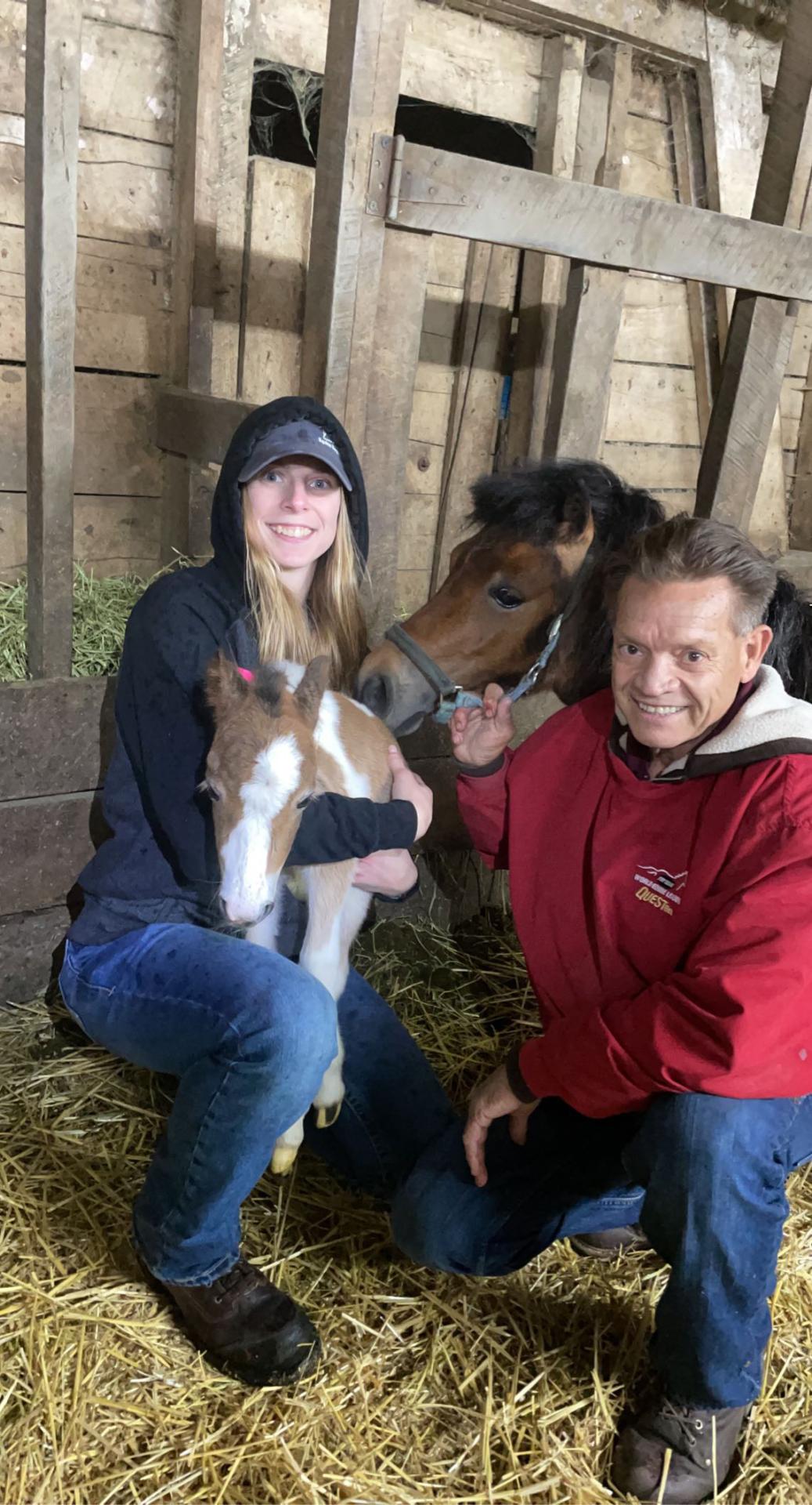 Mare and Foal with Doc and Tech at CK Equine